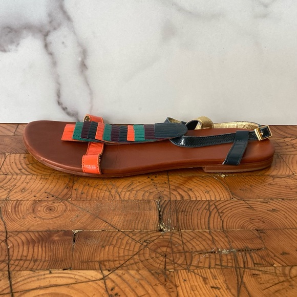 Matt Bernson Tiered Fringe T-strap sSandals 9 - Picture 5 of 9